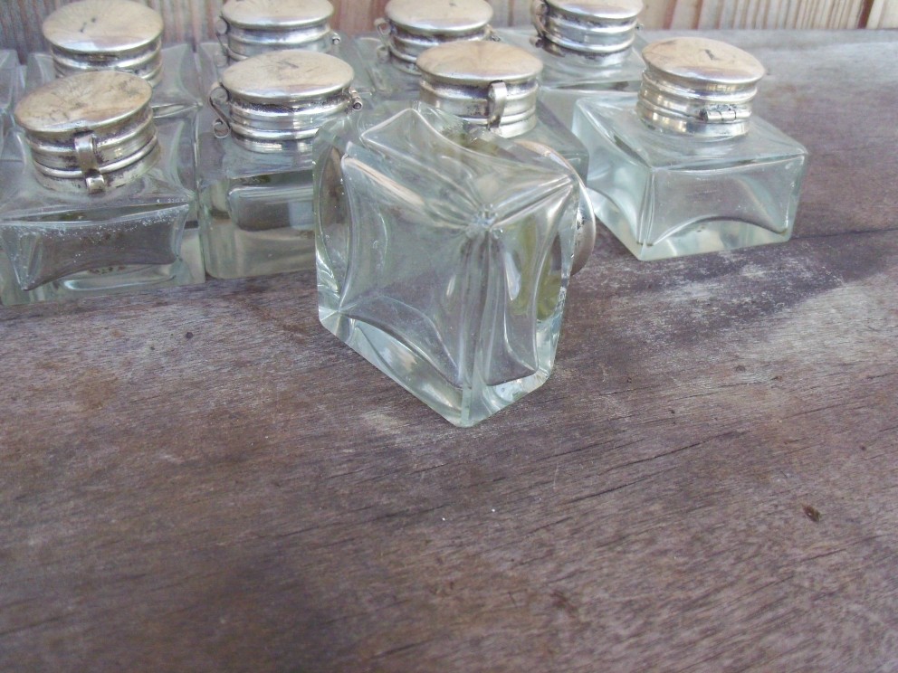 Small/Lap Desk Inkwell with Hinged Cover - Image 4