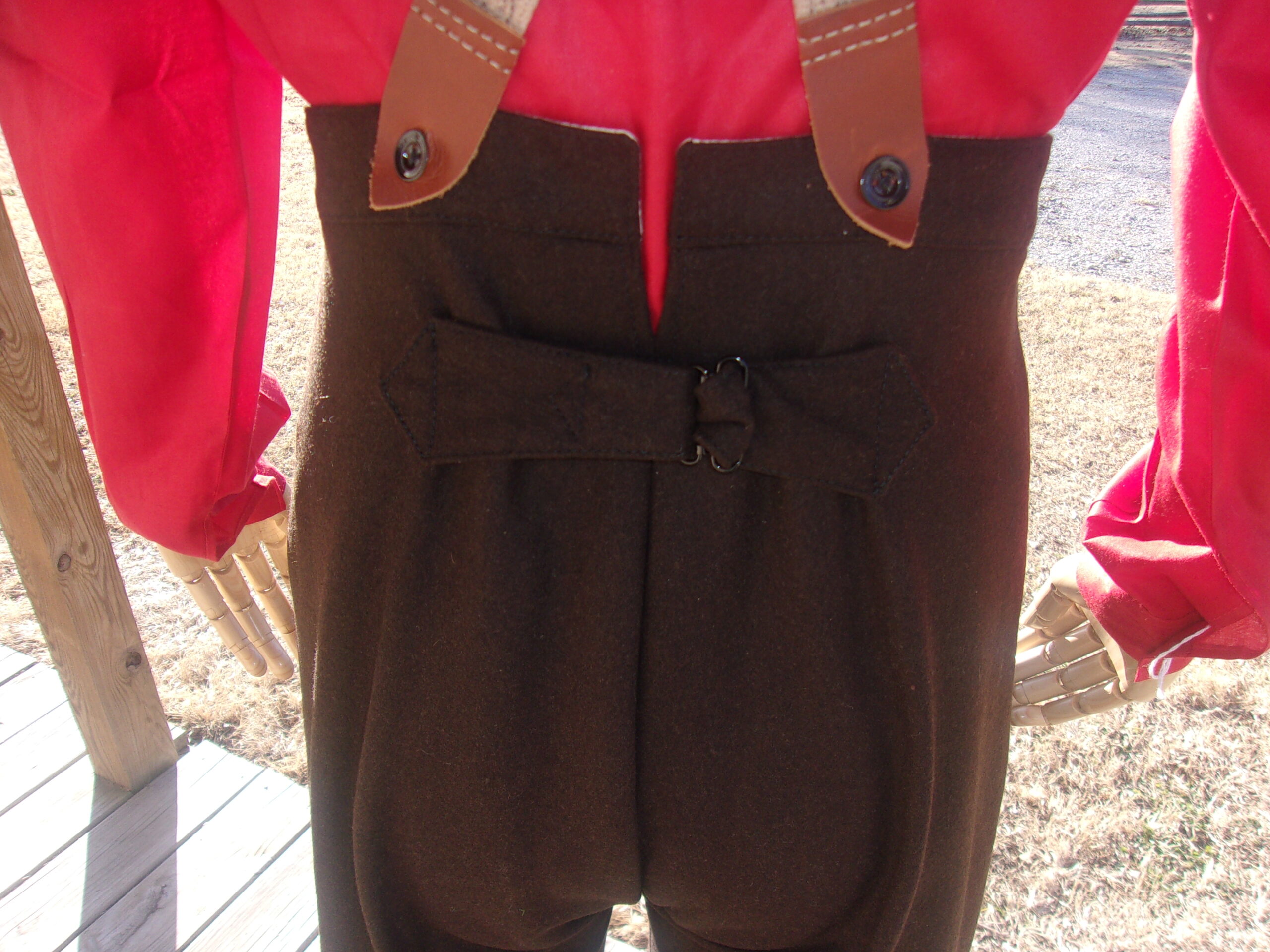 Civilian Trousers, Dark Brown Wool - Image 4