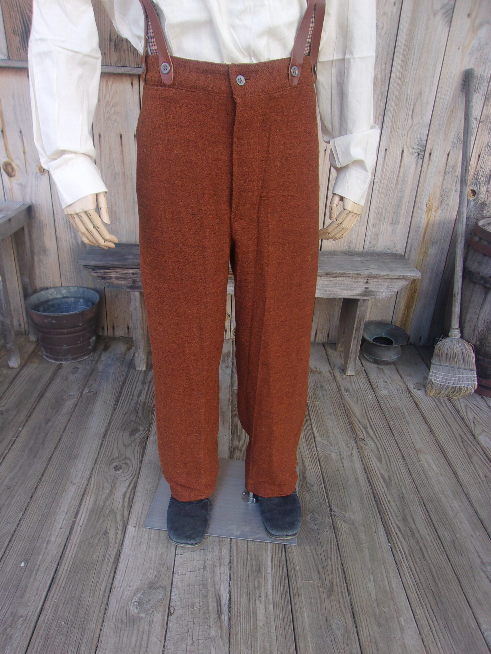 Civilian Trousers, Rust/Butternut Jean Wool - Image 3