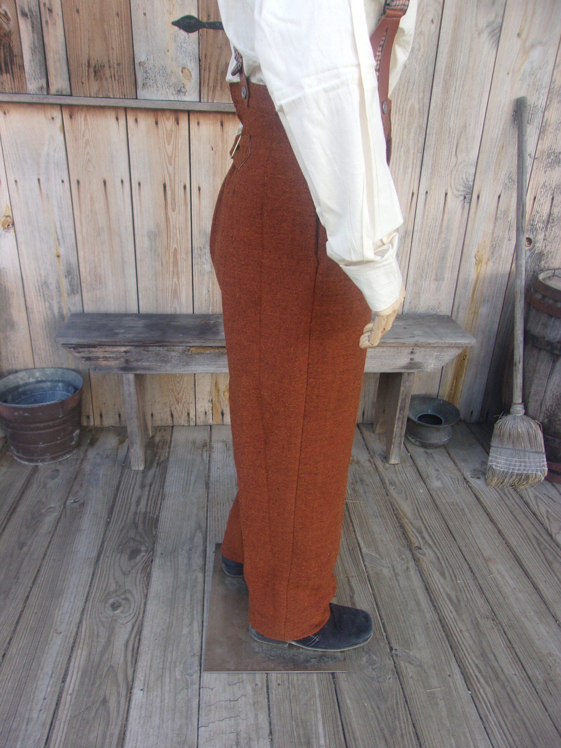 Civilian Trousers, Rust/Butternut Jean Wool - Image 4