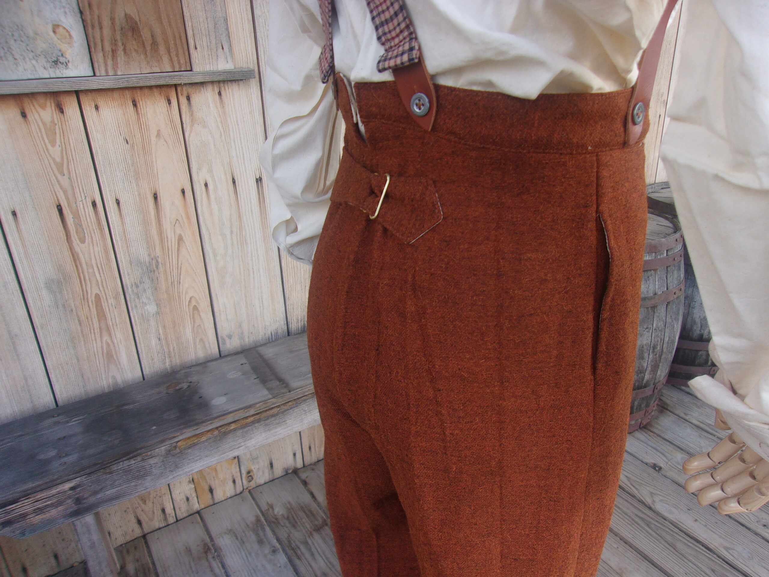 Civilian Trousers, Rust/Butternut Jean Wool - Image 5