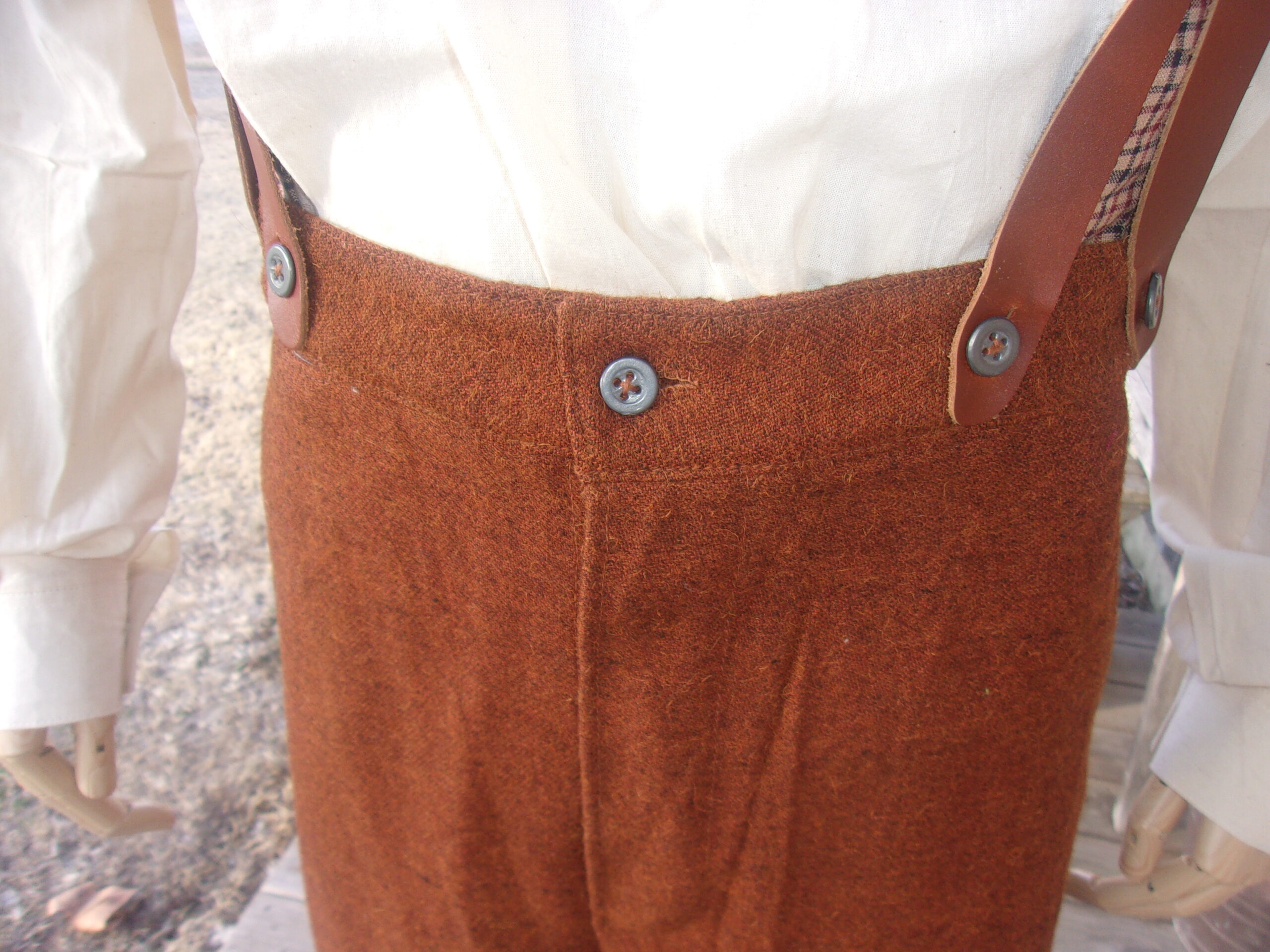Civilian Trousers, Rust/Butternut Jean Wool - Image 7
