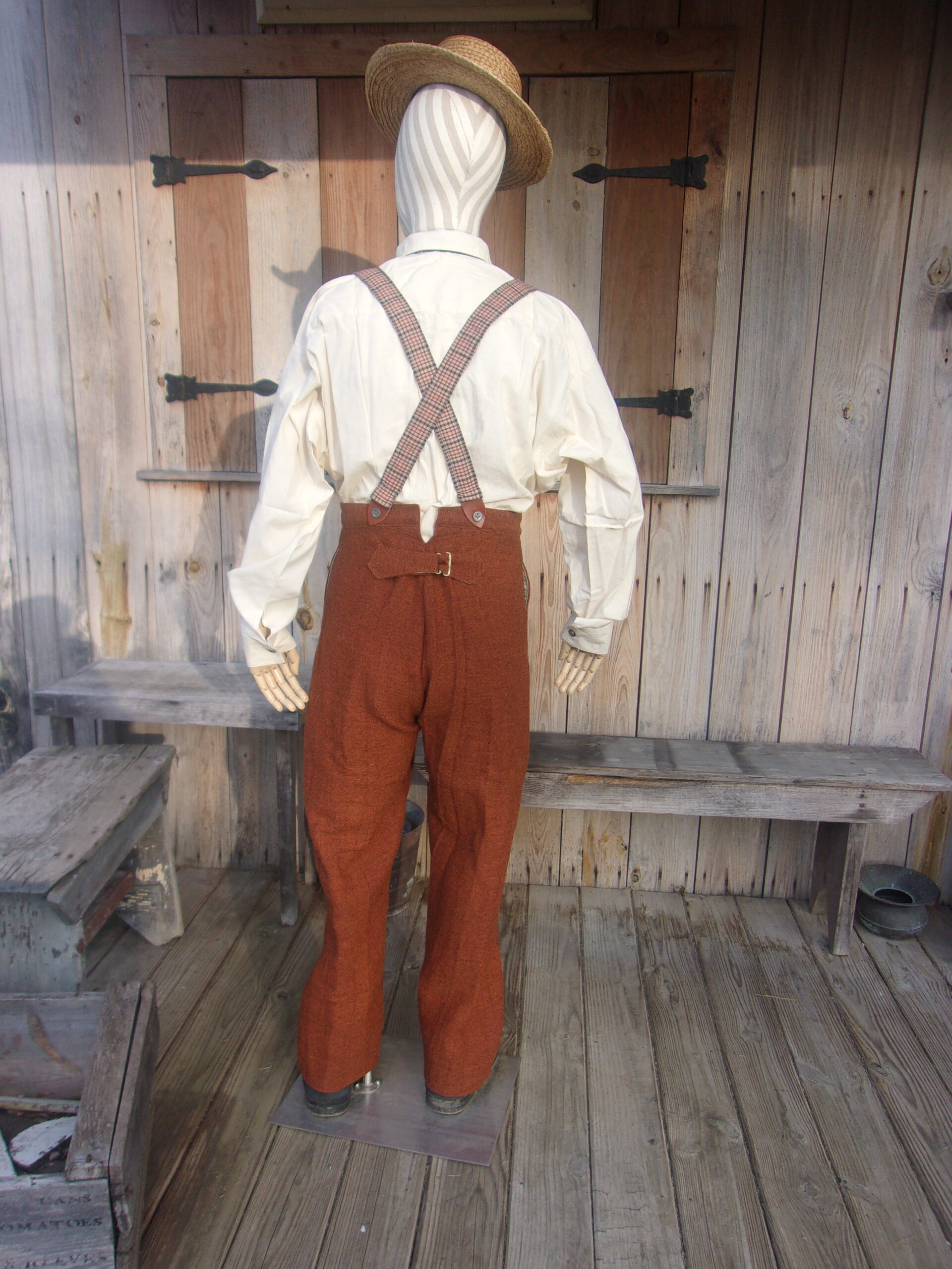 Civilian Trousers, Rust/Butternut Jean Wool - Image 2