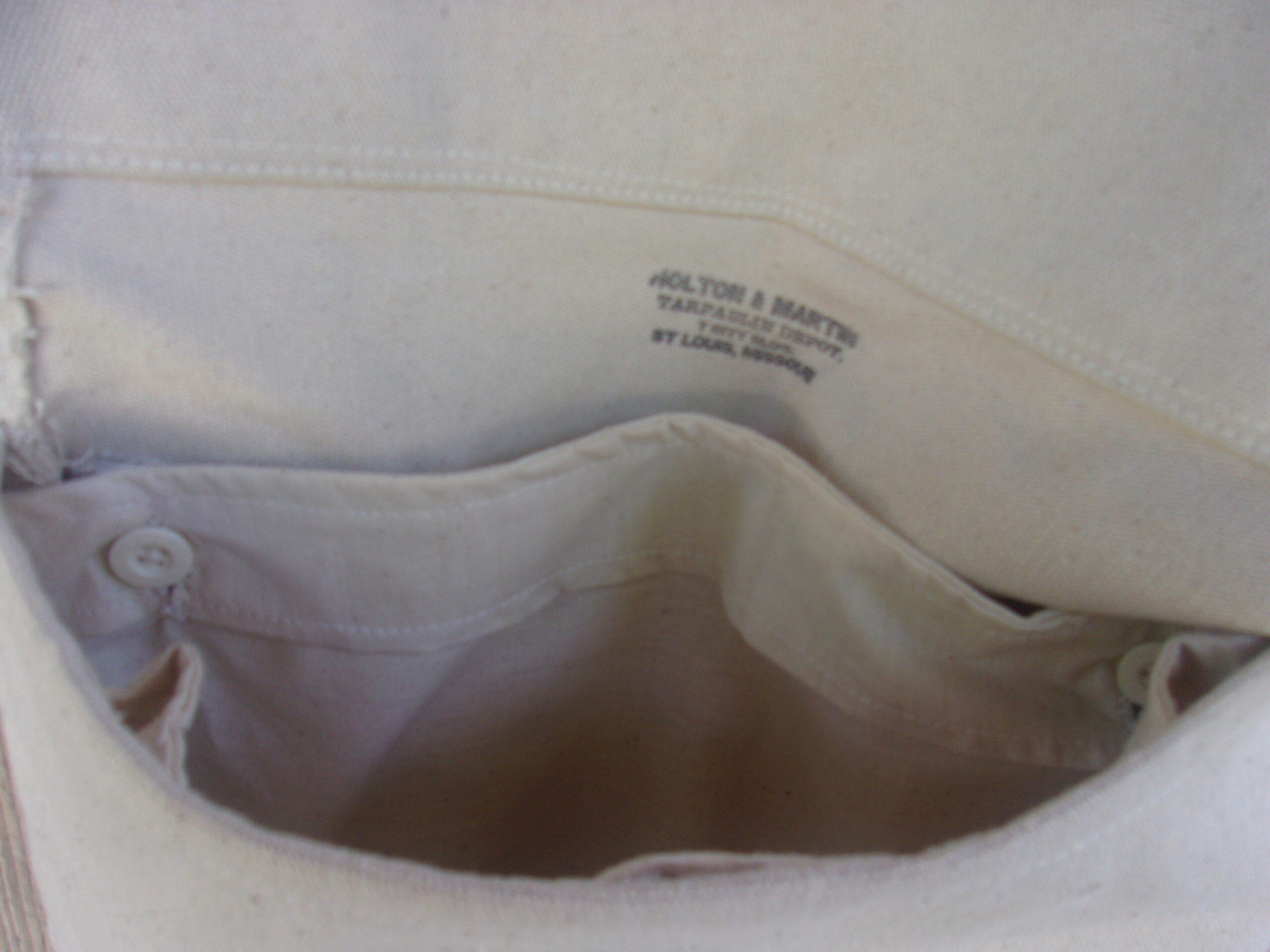 "Army Pattern" Haversack, Plain Canvas - Image 4