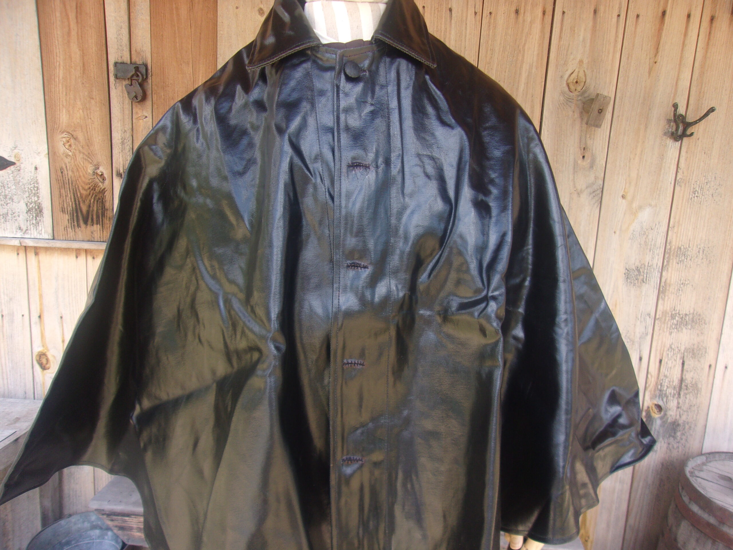 Vulcanized Rubber Lower Wrist Length Cape - Image 4