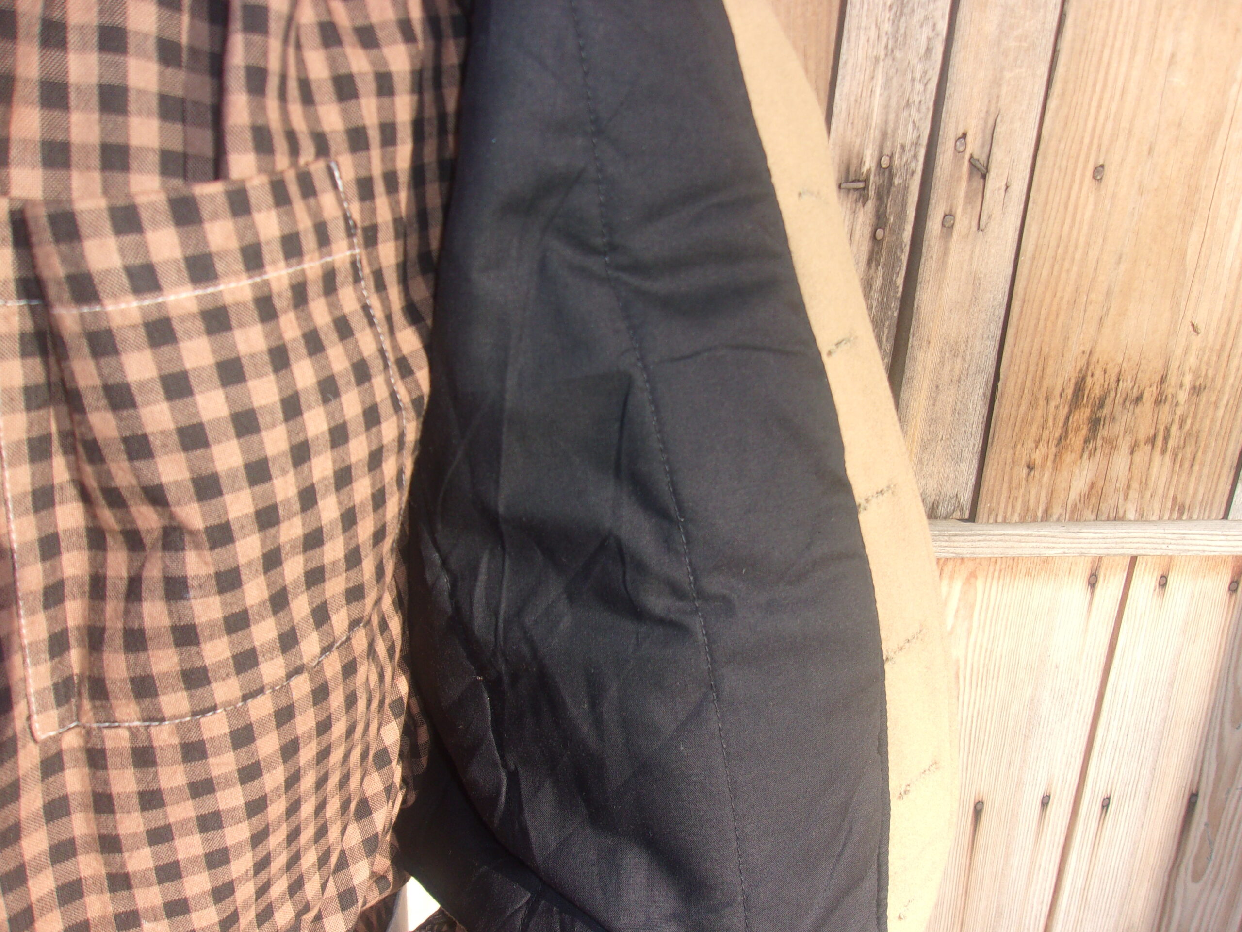 Notched Collar Vest, Buff Wool - Image 6