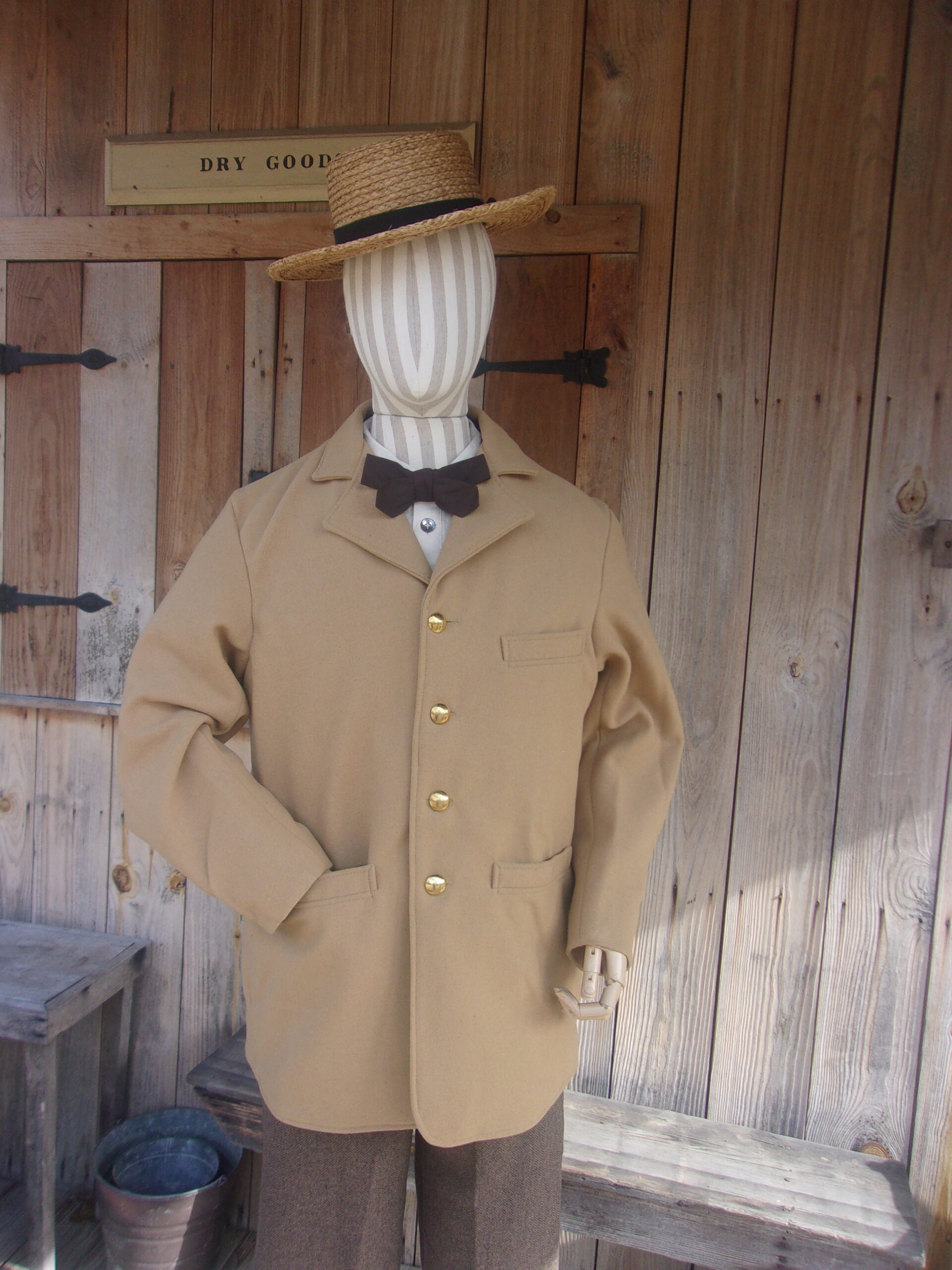 Sack Coat, Buff Wool - Image 2