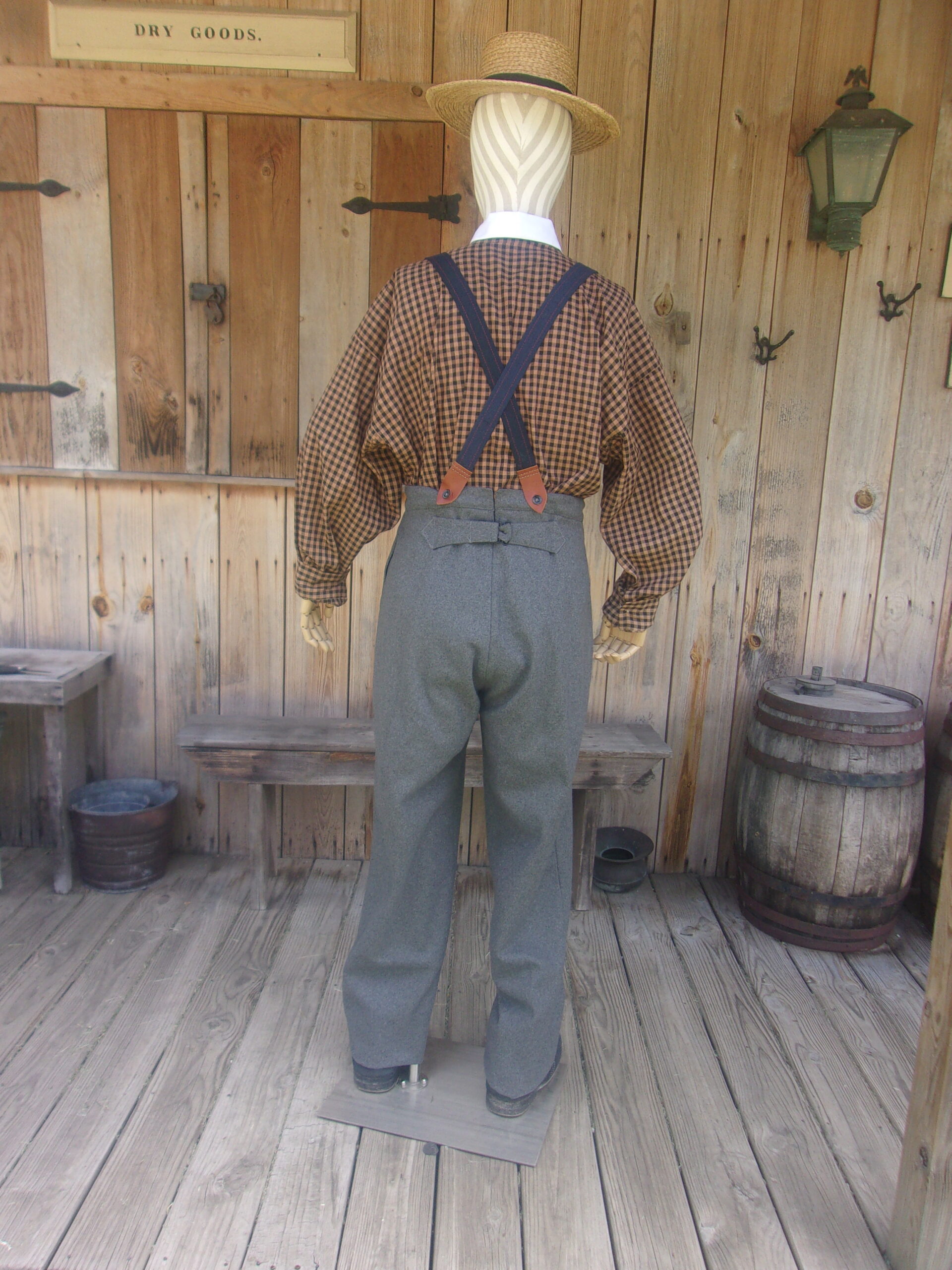 Civilian Trousers, Medium Gray Wool - Image 3