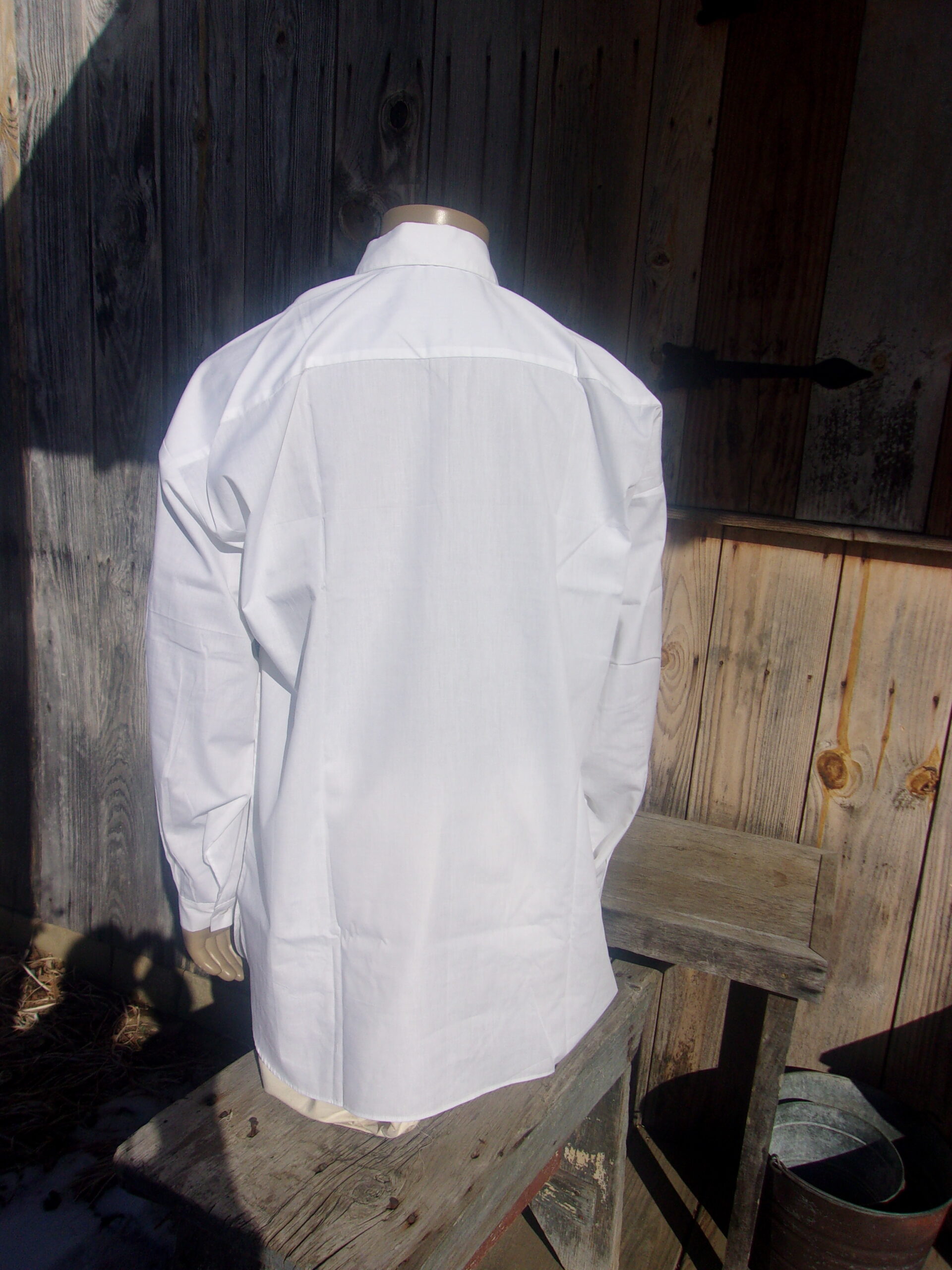 "Boiled" Pleated Shirt w/Detachable Collar - Image 7