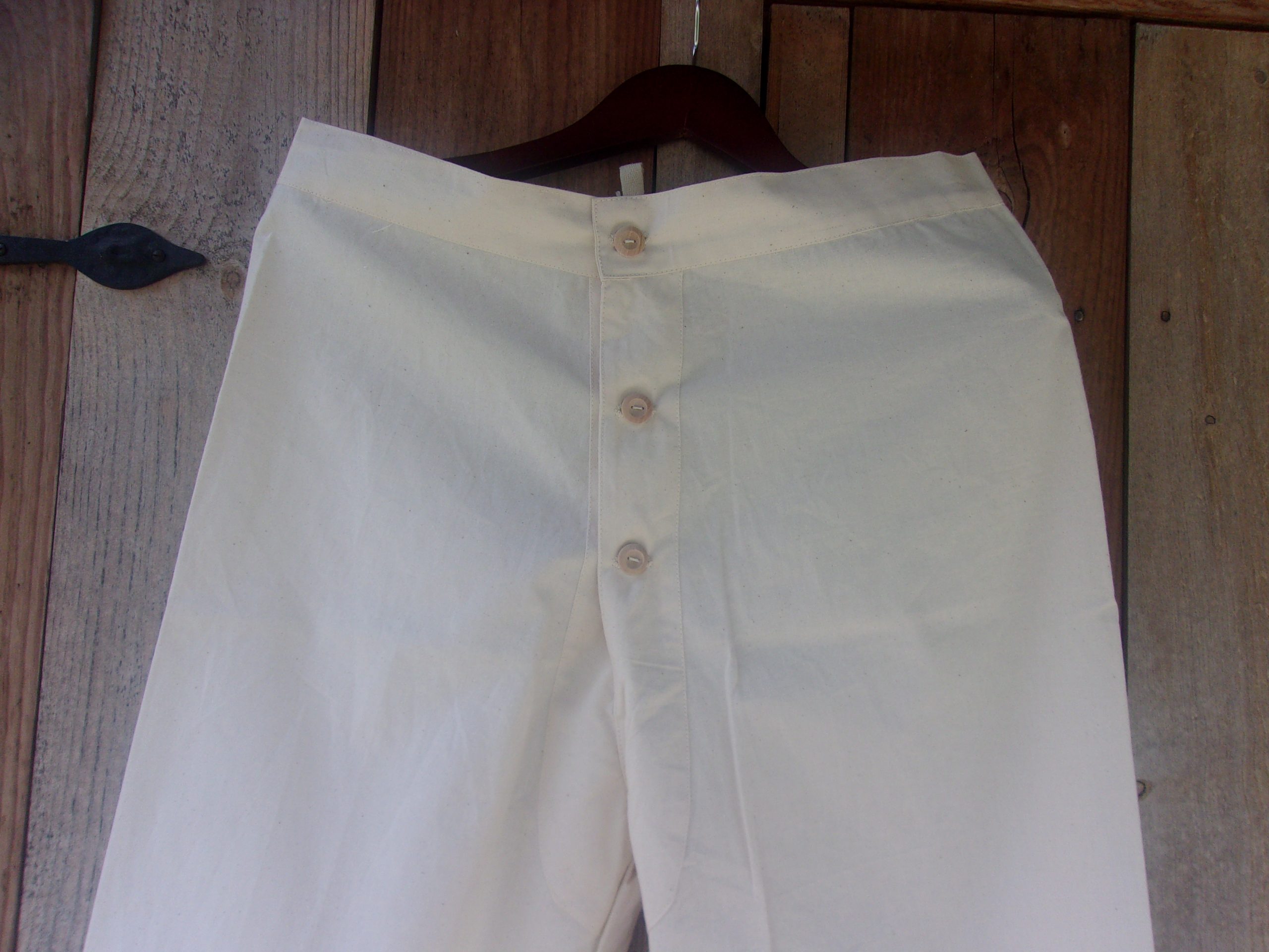 Cotton Drawers - Wood Buttons, Southern Maker - Image 2