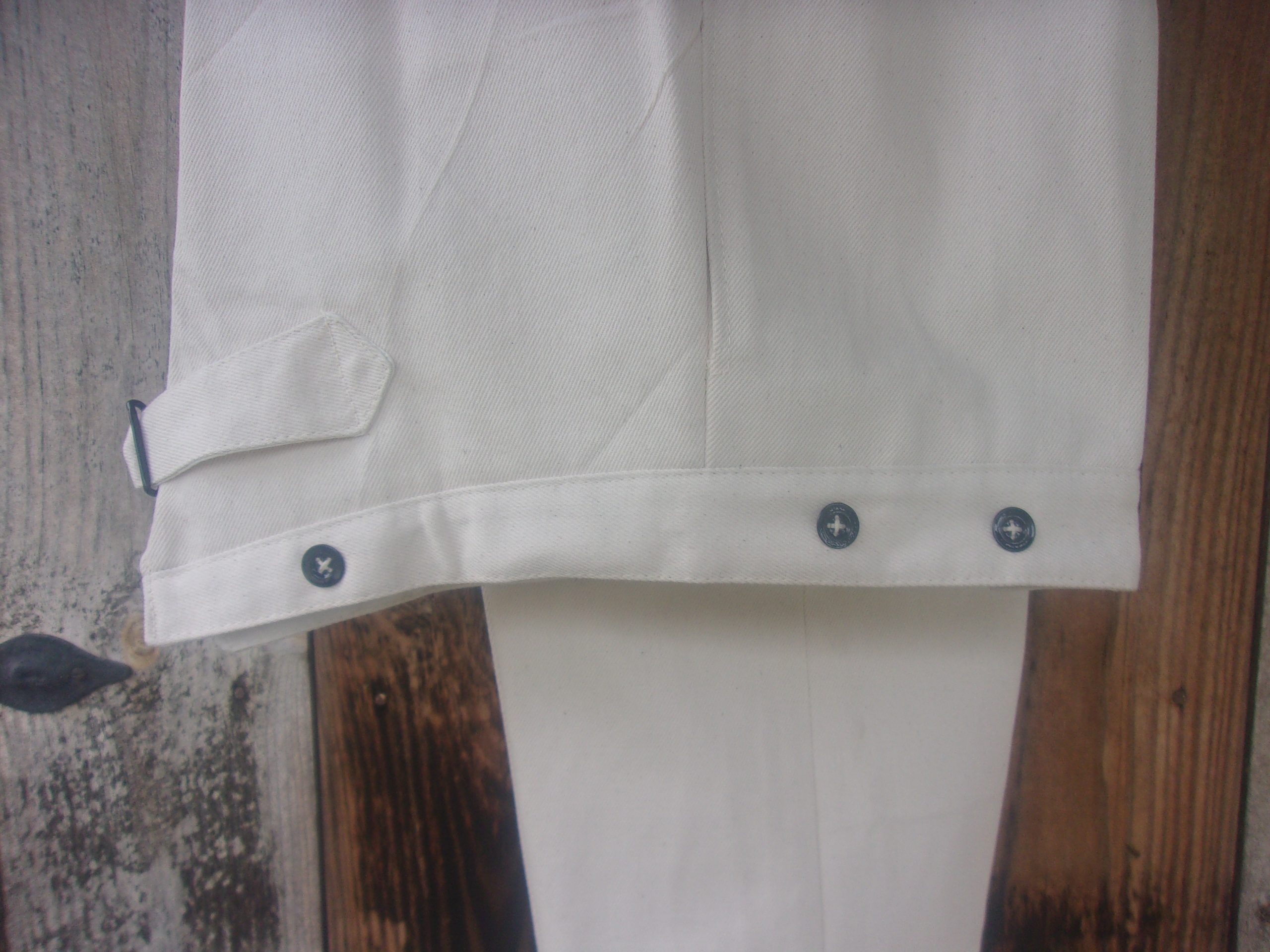 Trousers, White Cotton Drill - Image 7