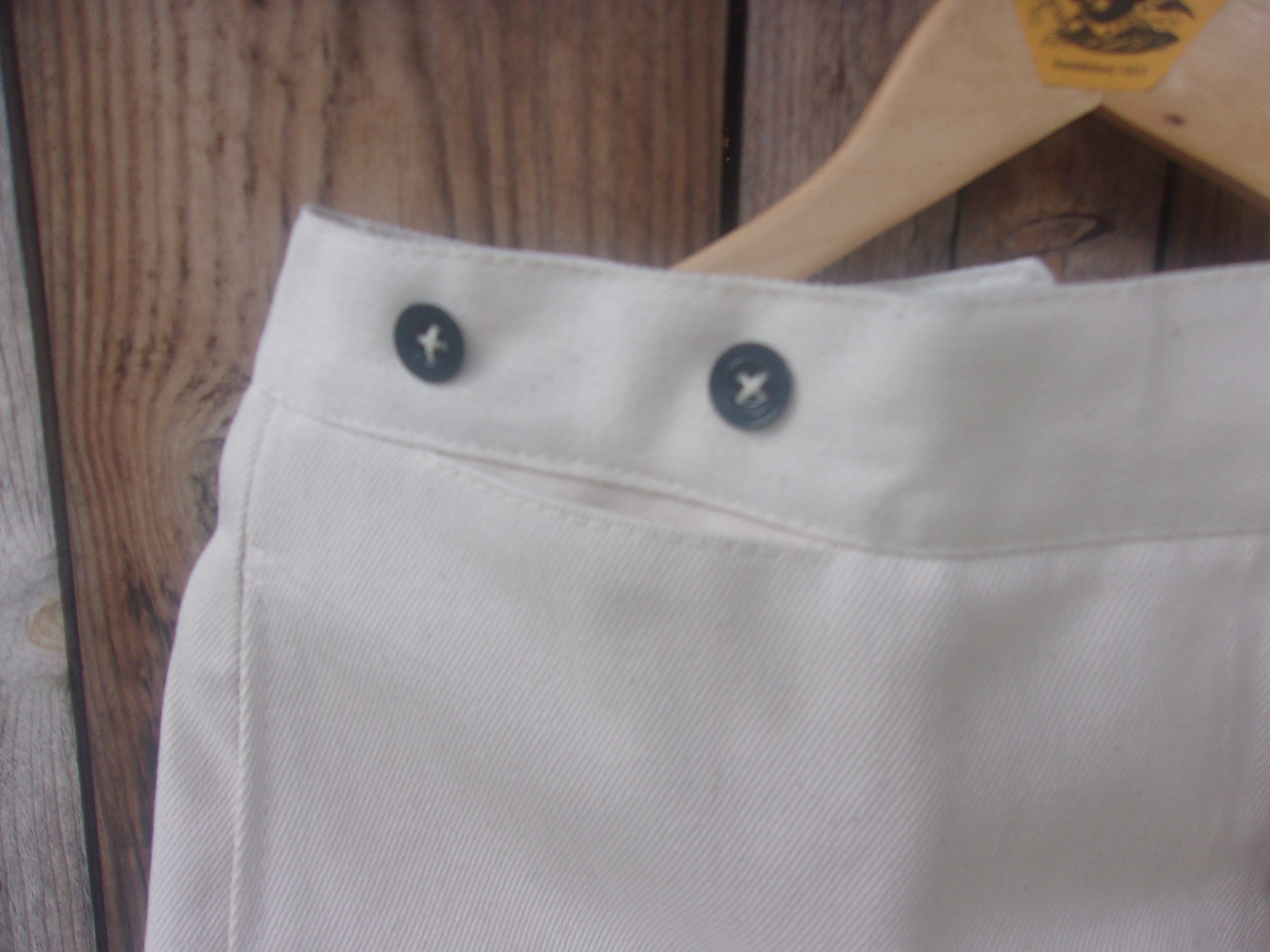 Trousers, White Cotton Drill - Image 6