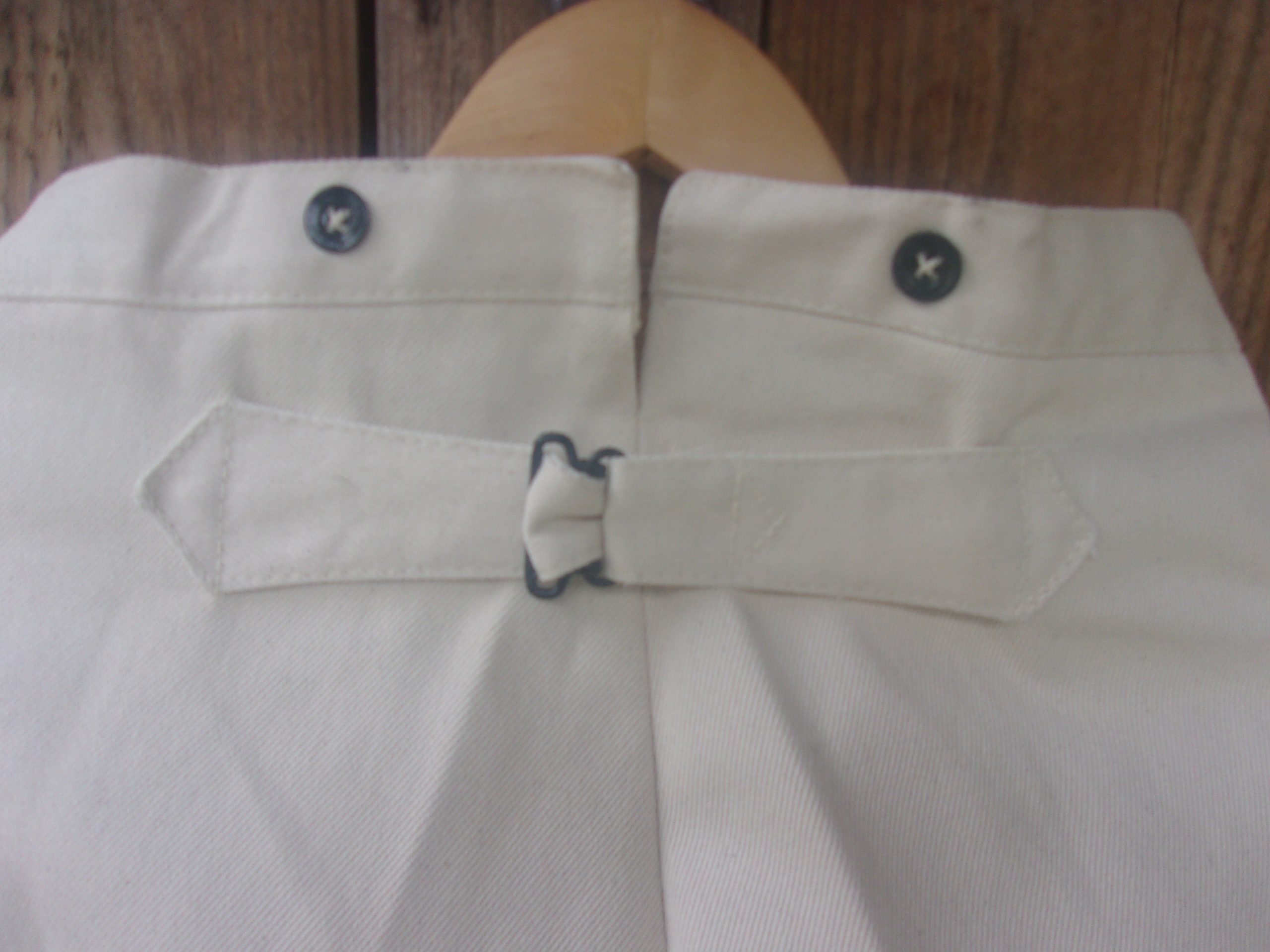 Trousers, White Cotton Drill - Image 4