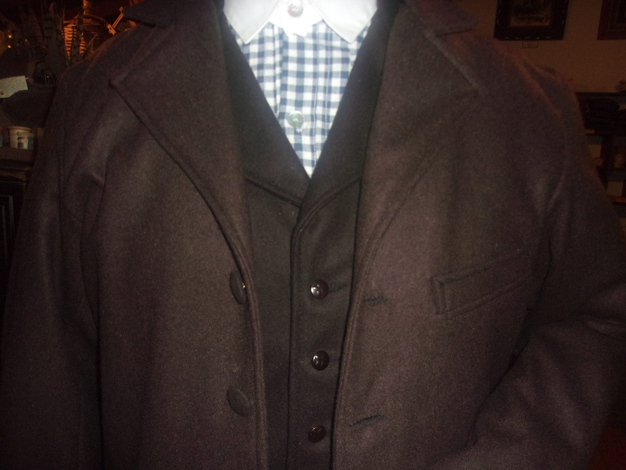 Long Civilian Sack Coat, Notched Collar - Image 6