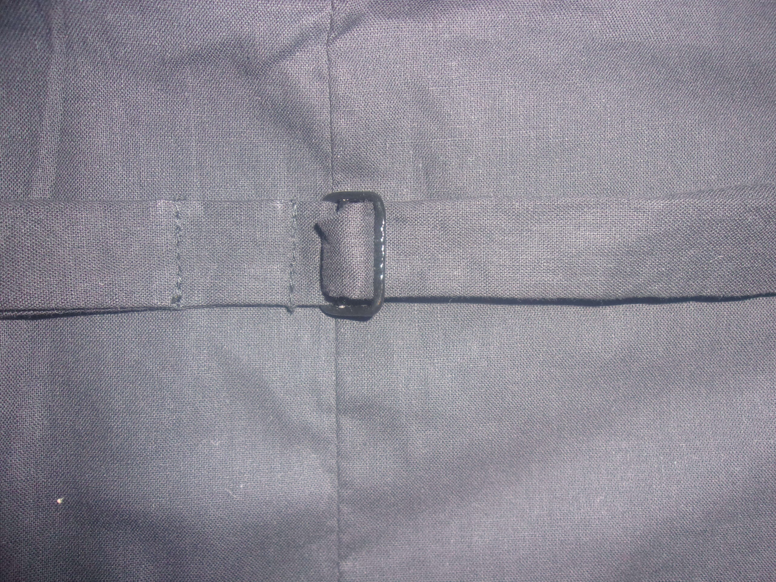 Military Pattern Vest, White Wool - Image 6