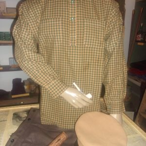 Checked Cotton Shirt, Original Buttons